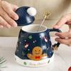 450 ml Leuke Kerst Koffie Mok Met Lepel Keramische Astronaut Vorm Melk Koffie Cup Festival Dárek Kerstman Thee Cup Nordic Mok