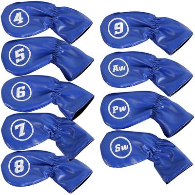 Anddat Iron Headcovers and Wedge PU Set of Golf Club Sports Celebrations Sold Size Zipper Magnetic Also Wedgwood Tea English Tea Wild Peter and