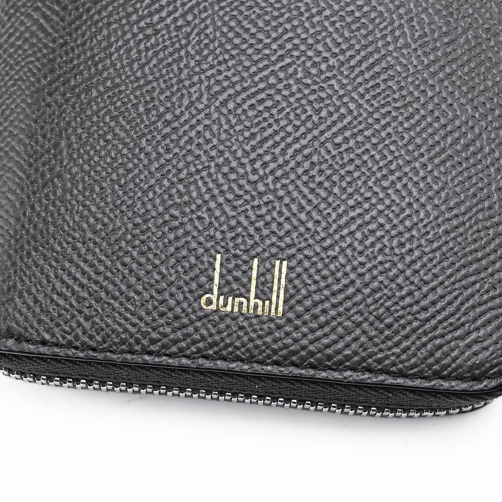 Dunhill Cadogan Leather Long Wallet with Pocket and Coin Olive UK Zip-Around Purse, Gray, Men's, DU24R2180AP345, [Product Code DU24R2180AP345]