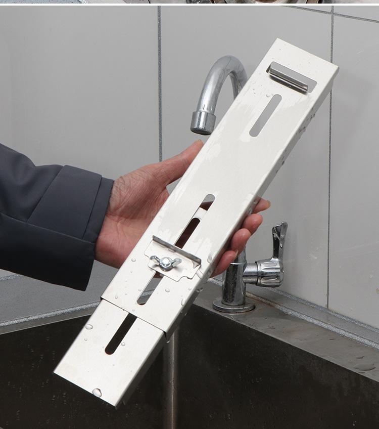 Galvanizli sabit bileme taşı aparatı ev tipi ayarlanabilir lavabo sabit raf raf kaymaz bileme rafı