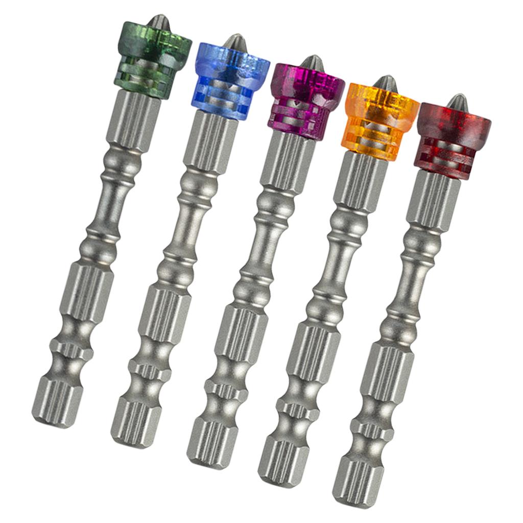 Electric Screwdriver Set With Colorful Magnetic Rings For Easy Bit Identification And Enhances Efficiency In DIY Project