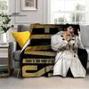 Elvis Throws Blanket 3D Printing Rock Singer Sofa Blanket  Adults and Children Bedroom Living Room Decoration Blanket for Bed