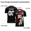 Personalised Tops Shirts Mens Girls With Name Number Custom Football Jerseys For Boys Training Suit
