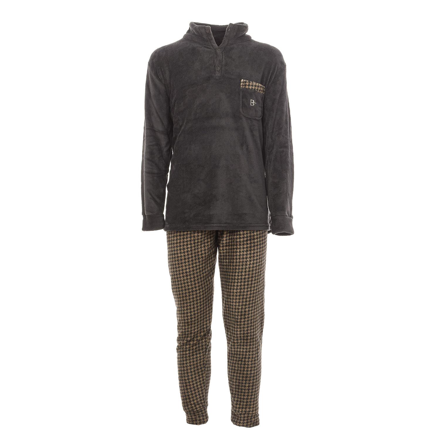 

Мужская зимняя пижама с круглым вырезом 41988