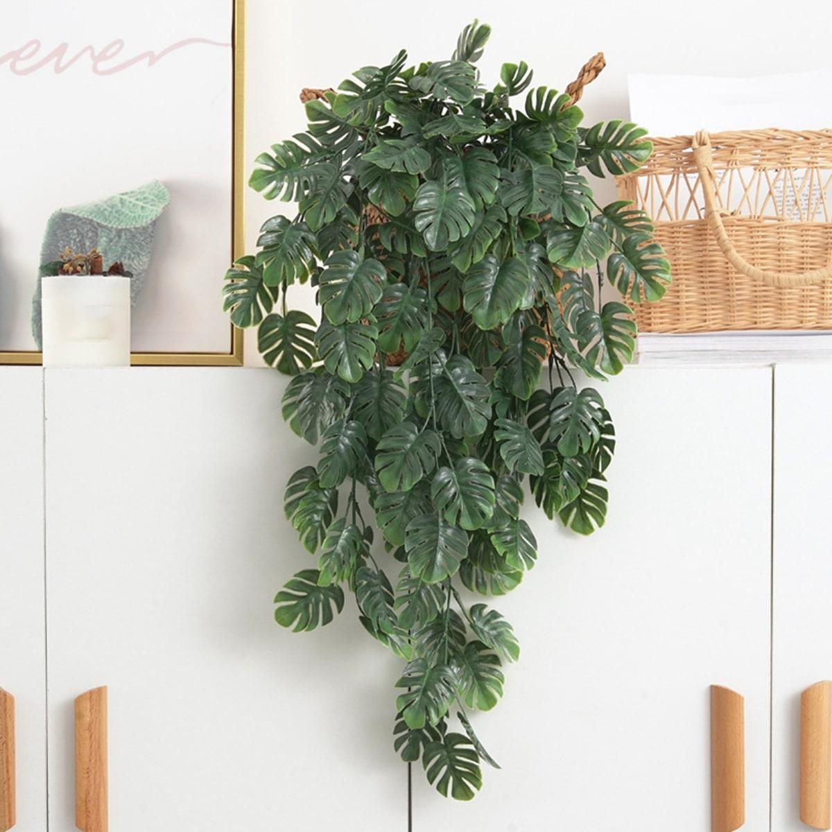 

Artificial Plants Plastic Turtle Leaf New Year Outdoor Wedding Scene Decoration Home Living Room Wall Hanging Christmas Wreath 1pc