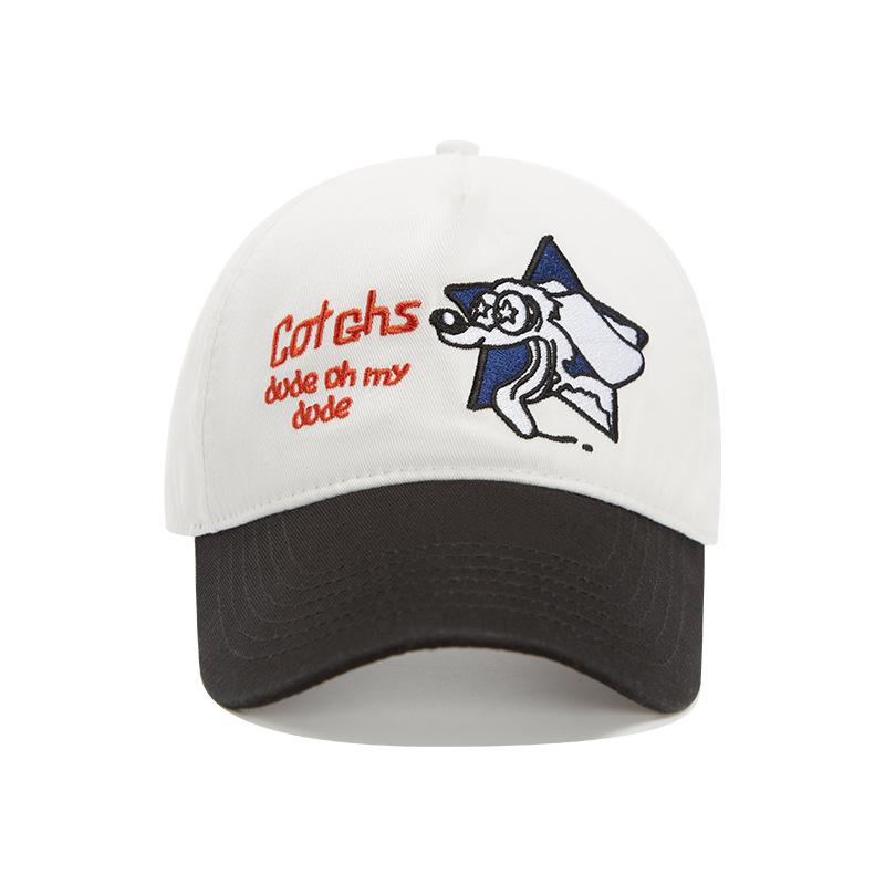 Jin Taiheng Dog Embroidery Baseball Cap Spring and Summer Outdoor Casual Versatile Cap Soft Top Shows Small Face
