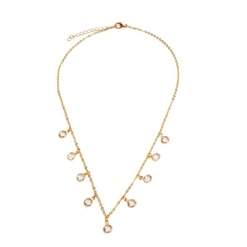 European and American Jewelry, Diamond Necklace Women, Personalized Creative Accessories Pendant Collarbone Chain