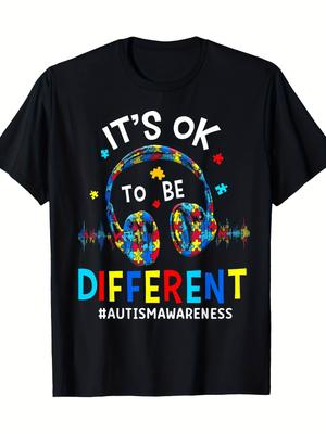 It'S OK To Be Different Cool Autism Awareness Gamer T-Shirt Same Style for Men And Women 2025 Summer