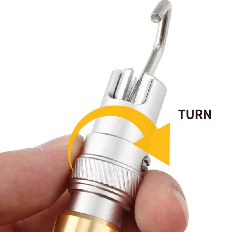 Multi-Function Aluminum Fish Hook Remover for Deep Throat Unhooking