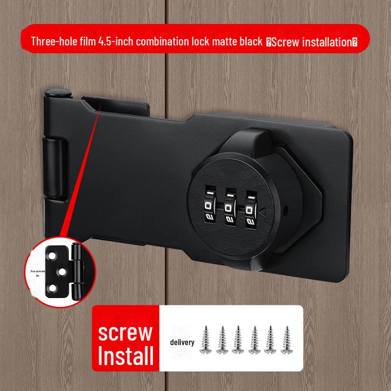 Încuietoare cu parolă antifurt pentru dulap și frigider - Nu necesită găurire, Compatibilitate cu deschidere dublă și dulapuri pentru dosare