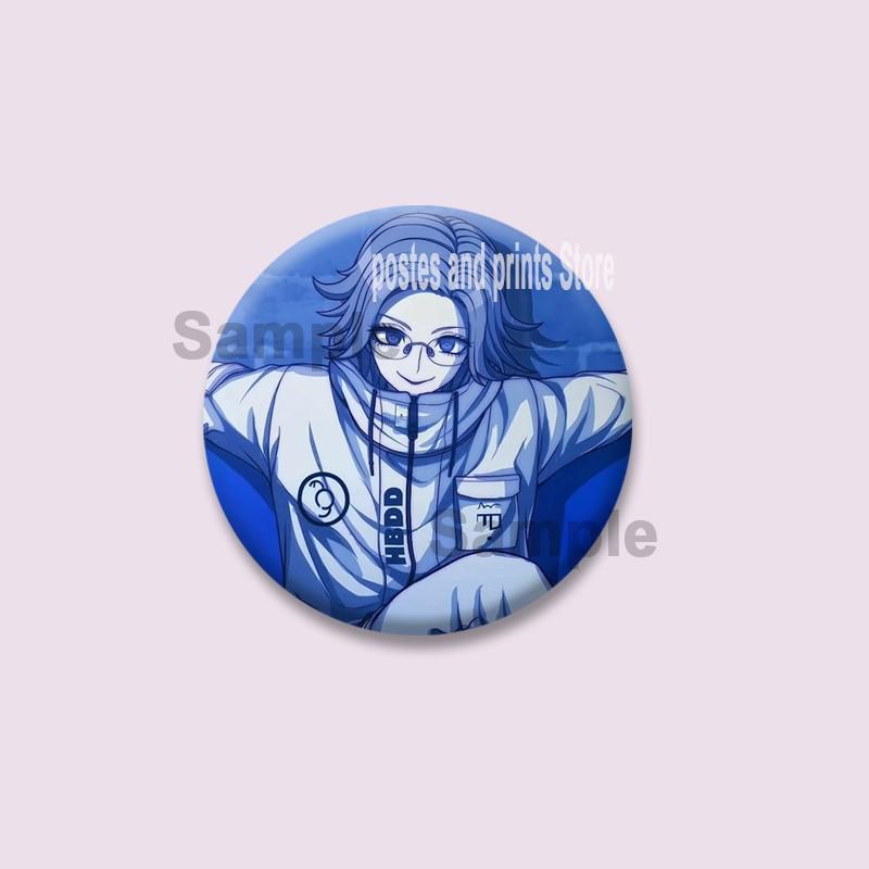 Anime Game Series The Hundred Line Last Defense Academy Badge Cartoon Round Brooch Pins on Backpack Hat Accessories Jewelry Gift
