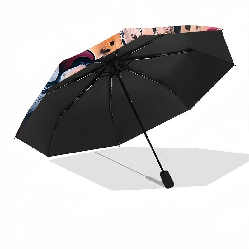 1PC Leopard Floral Print Automatic Open/close, All-Season Portable Folding Umbrella for Women & Men yy250919194