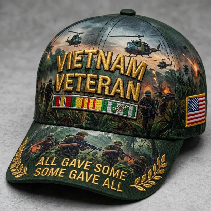 New D Digital Printing Baseball Cap Men's and Women's Gulf War Veterans Sunshade Cap Tide Brand Re