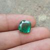 Natural Zambian Green Emerald 5-6 Ct Cushion Cut Loose Gemstone Certified