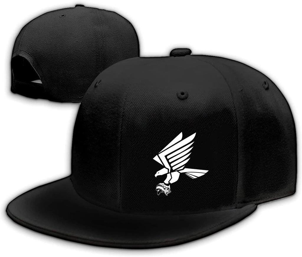 Rock Skeleton Hand Guitars Flat Bill Snapback Cap Adjustable Baseball Hat for Men Women