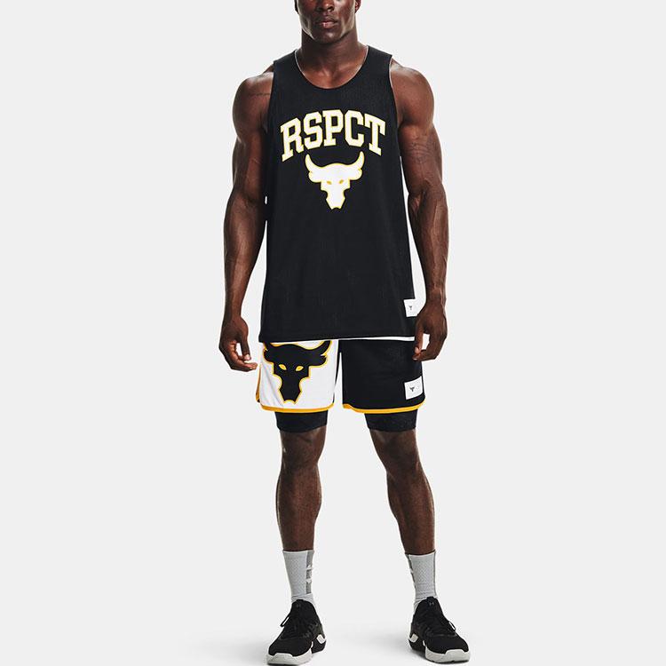 Under Armour Project Rock Johnson Casual Breathable Training Shorts Men Shorts Black 1367132-001