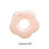 Resin Single Holes Flowers Charm Pendants Loose Charm Beads Hollow Five Petal Flower Bead Charm Jewelry Making Tool