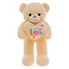 Love Heart Bear Plush Toy With Soft Pp Cotton For Gift Giving And Bed Decoration