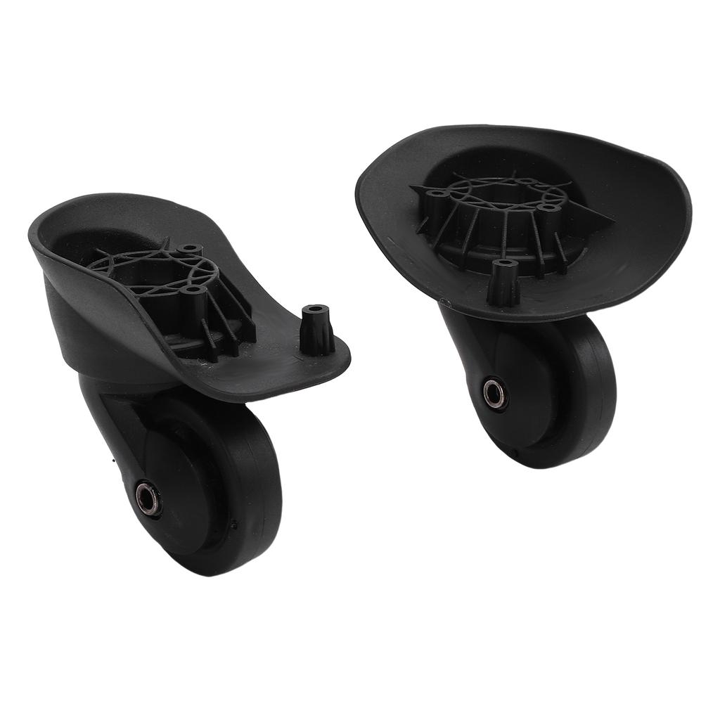 1 Pair Luggage Suitcase Wheels Replacement for 47R Universal Silent Trunk Luggage Wheels Spare Part Black