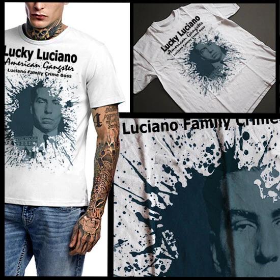 Italienische Mafia-Boss T-Shirt Genovese Crime Family Größe Klein bis 3XL