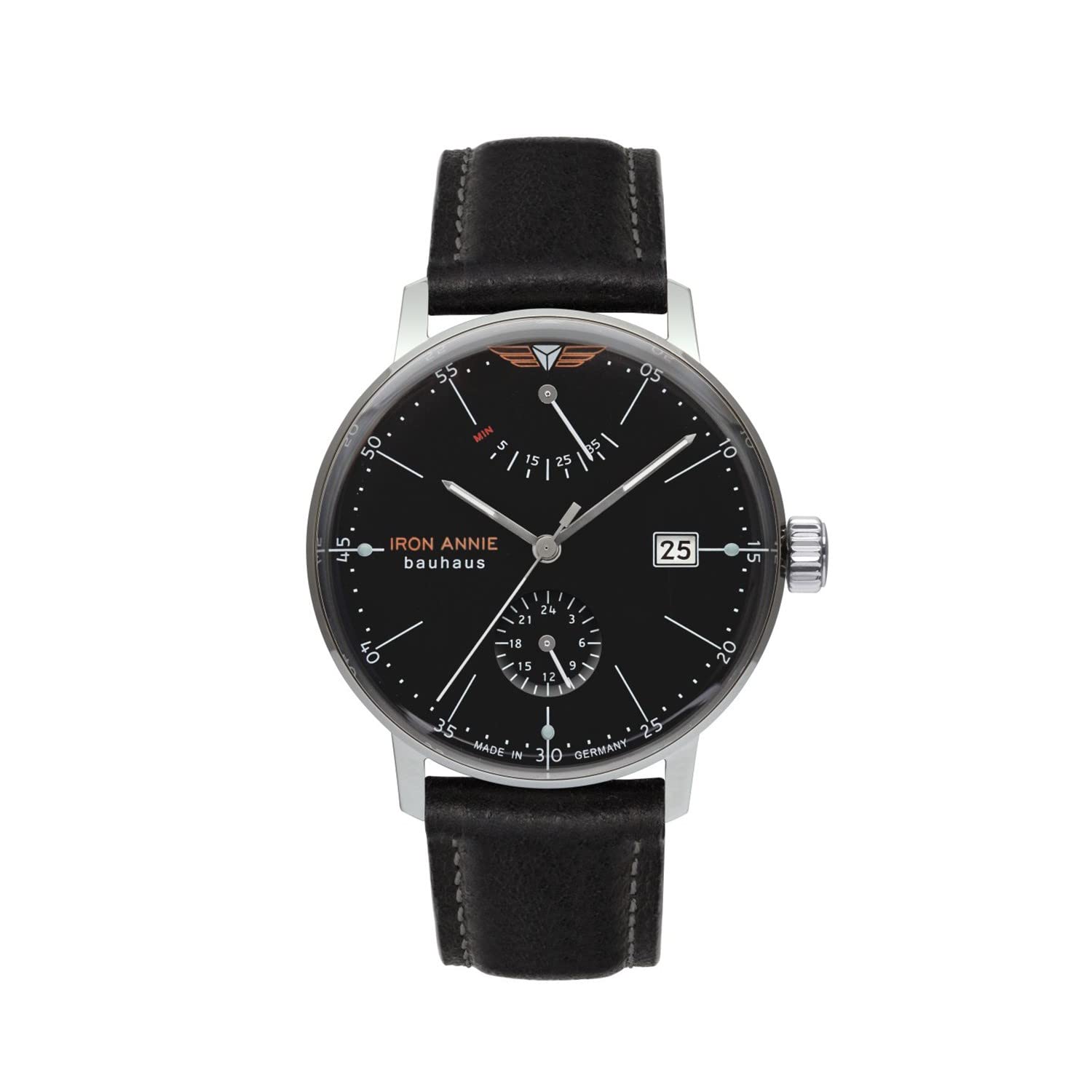 

Авіаторський годинник Iron Annie Limited Model BAUHAUS Black Belt [Iron Annie] Amazon.co.jp 5060-2AT для чоловіків чорний