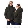 Men's Smart Heated Winter Jacket with Hood - Warm, Constant Temperature, Cold-Proof Cotton Coat