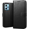 Case for Redmi Note 12 Pro+ - Shockproof Protection Leather Effect Flip Black