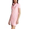 Polo Ralph Lauren Solid Color Polo Collar Fitted Short Sleeve Dress Women dresses Pink 4420015010007-059
