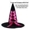 Halloween Prom Party Hat Witch Hat Witch Hat Veil Hat Printed Pumpkin Hat Black Tip Hat