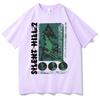 Horror Game Fun Silent Hill 2 Graphic T Shirts Male Rock Oversized Tees Unisex Women Vintage Casual Tshirt Unisexs Cotton Tshirts