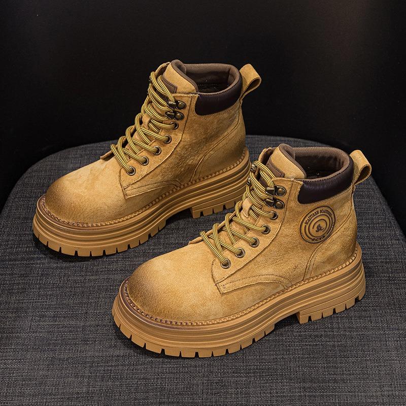 

Ботинки Rhubarb Boots Толстая подошва Рабочие ботинки Ботинки Martin Женская обувь 40 жёлтый