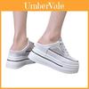 Package Toe Womens Summer Platform Mesh Slipon With Rubber Sole For Casual Wear