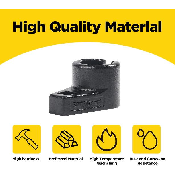 YAKEFLY 3/8-Inch Drive By 7/8-Inch Offset Oxygen Sensor Socket,Universal Low Profile Offset Oxygen Sensor Socket 7/8" (22Mm),Wire Gate Accesses