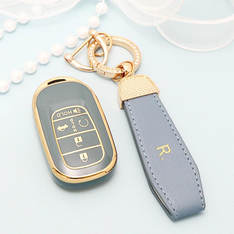 Husă TPU pentru Cheie Auto Pentru Honda Civic Accord HR-V CR-V CRV 2021 2022 2023 5 Butoane Carcasă Breloc Auto Accesorii