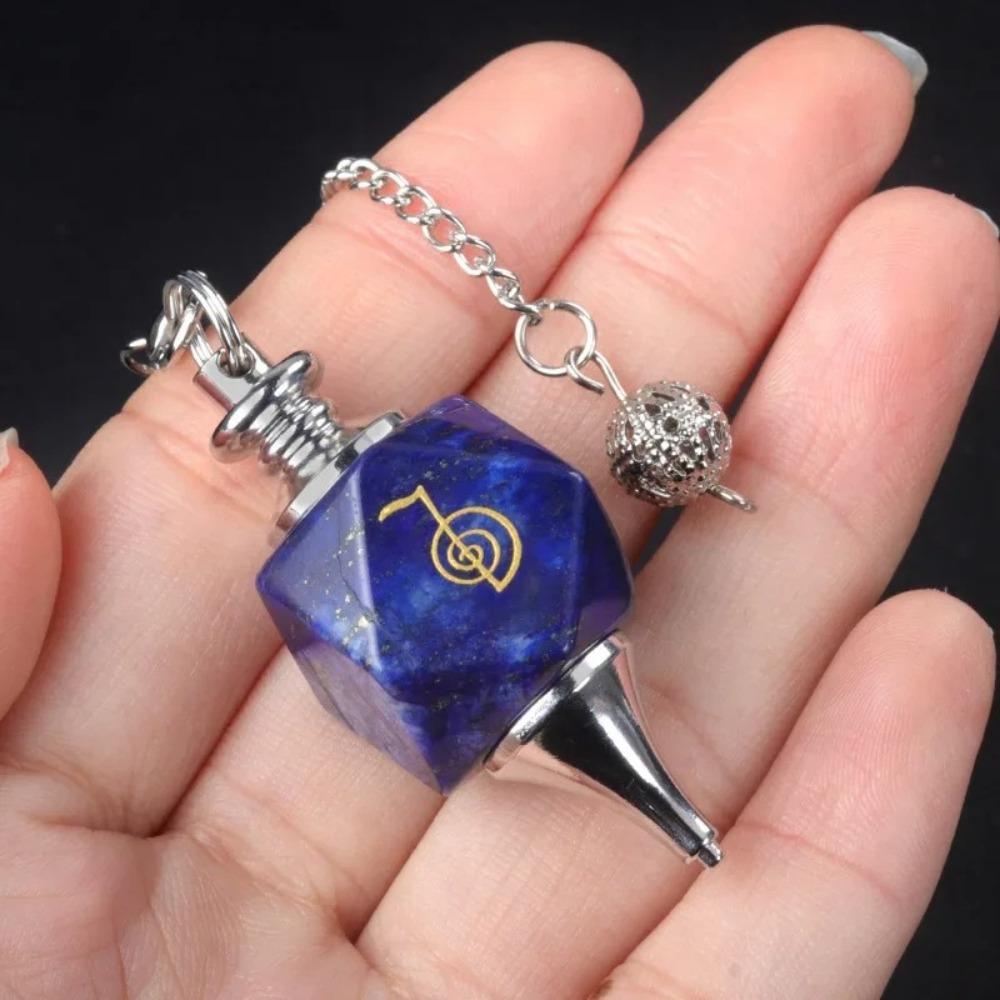 Amethyst Semi-precious Stone Pendulum Lapis Energy Pendulum New Chakra Pendulum