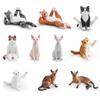 Lifelike Realistic Pet Figurines PVC Cat Action Figures Cute Simulation Pet  Car Decoration