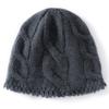 Autumn and Winter New Heavy Thickened Twisted Dome Men's and Women's Cashmere Fringed Hat