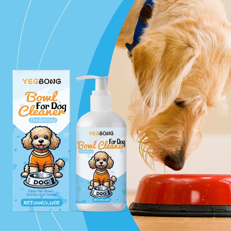 Pet Bowl Cleaner Food Safe Gentle Grime Removal for Stainless Steel Ceramic Plastic Bowls Works for Dog and Cat Dishes