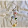 Acrylic Flower Shape Bead Mobile Phone Strap Chain Women Girl Sweet Cellphone Jewelry Accessory For Telephone Lanyard Decoration 1