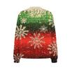 Women's Fashion Short Coat Casual Long Sleeve Printed Single Breasted Plush Top
