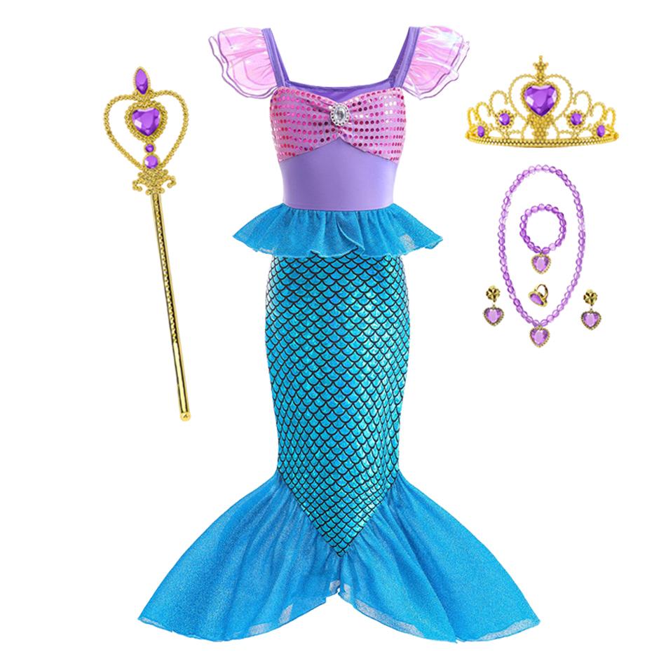 Girl Princess Dress Vestidos Charm Cosplay Costume Kids Birthday Party Halloween Disguise Clothes