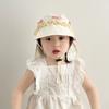 Fashion Sweet Kids Shawl Sun Hat Breathable Cotton Baby Sun Protection Hat Fresh Color Sunscreen Children Fishmen Hat Girls