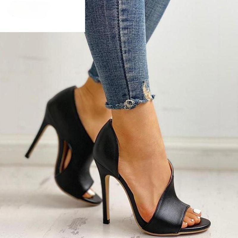 Nové Boty Sexy Vysoké podpatky Dámské Večírek Jehly a Zvětšovače Dámské Stříbrné Svatební Hadí Potisk Zapatos Duté Dámské Sandály