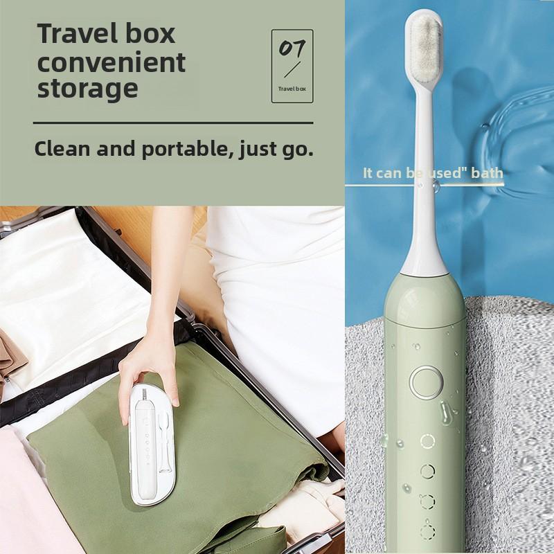 Electric Toothbrush, Rechargeable Model, Universal for Adults and Children, Couple Model, Household Portable Sonic Toothbrush Set.
