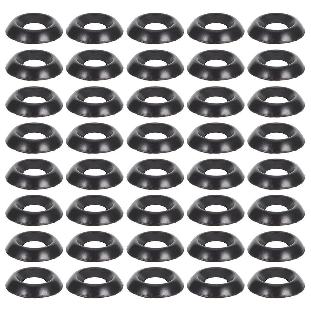 200Pcs Stainless Stainless Steel Countersunk Finish Washers Cup Washers for Screws Marine Electronics Hardware Black