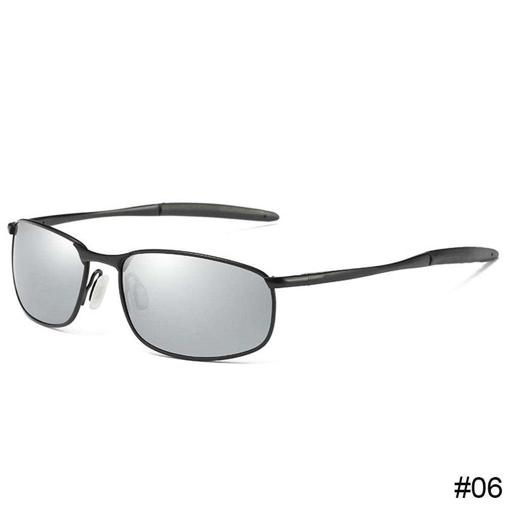 Men Metallic Polarized Metal Sunglasses Male Square Frame Classic Driving Shades Sun glasses