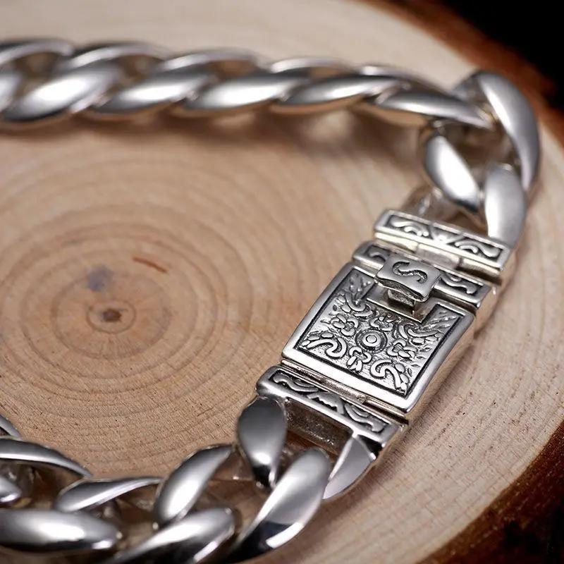 024 New Men's Bracelet, Glossy Men's Bracelet, Full of Domineering, Retro and Old Style
