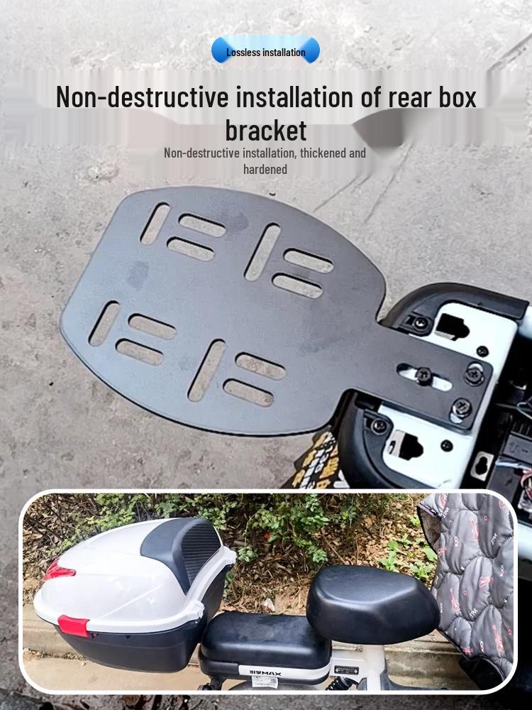 Porte-bagages Arrière Universel pour Véhicule Électrique - Support de Montage pour Coffre Arrière de Scooter