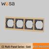 European Standard Flame Retardant Multi-Socket Wall Panel with Switch
