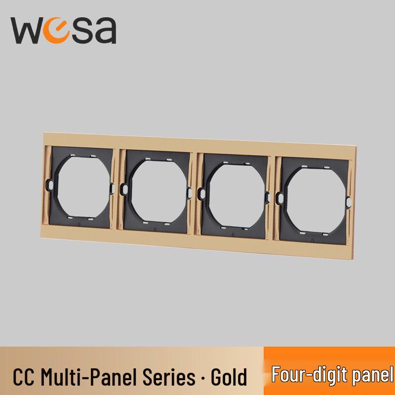 European Standard Flame Retardant Multi-Socket Wall Panel with Switch